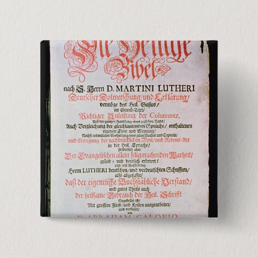 Die heilige Bibel, Vol. I., 1681 Button (Vorderseite)