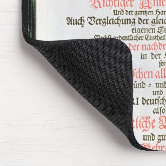 Die heilige Bibel, Vol. I., 1681 Mousepad (Ecke)
