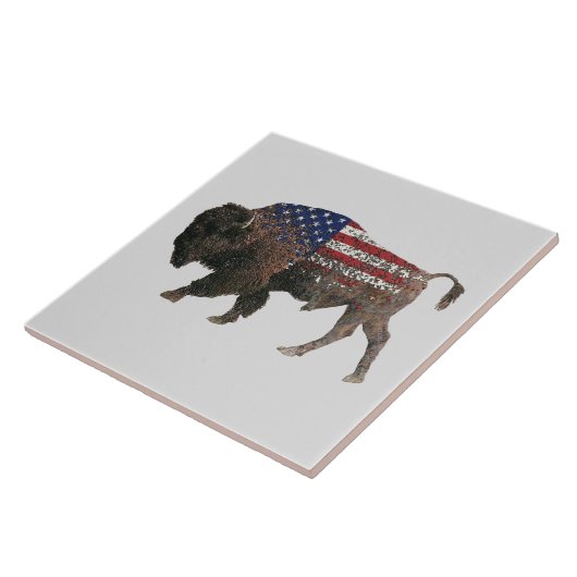 Die heilige Buffalo-Keramik Fliese (Seite)