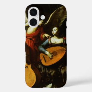 Die heilige Cäcilie und der Engel von Carlo Sarace iPhone 16 Hülle