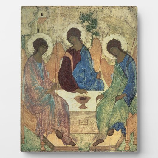 Die Heilige Dreifaltigkeit, 1420er (Tempel auf Taf Fotoplatte (Vorderseite)