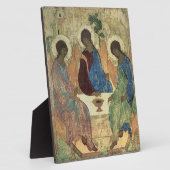 Die Heilige Dreifaltigkeit, 1420er (Tempel auf Taf Fotoplatte (Seite)