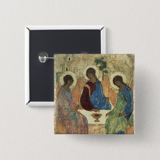 Die Heilige Dreifaltigkeit, 1420s Button (Vorne & Hinten)