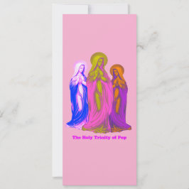 Die Heilige Dreifaltigkeit der bunter Pop-Madonnen Einladung