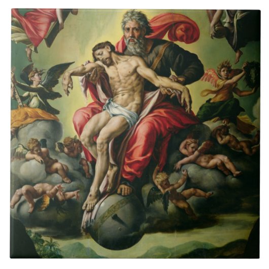 Die Heilige Dreifaltigkeit Fliese (Vorderseite)