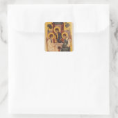 Die Heilige Dreifaltigkeit Quadratischer Aufkleber (Tasche)