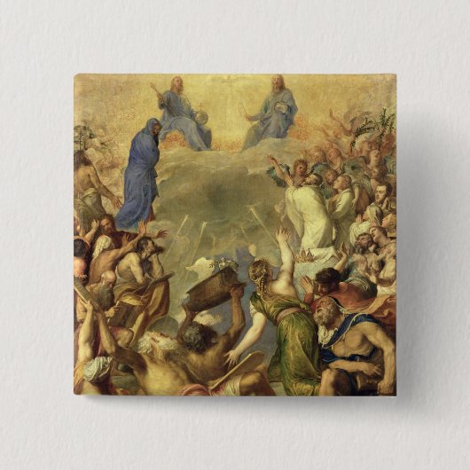 Die heilige Dreiheit, 1553/54 (Öl auf Leinwand) Button (Vorderseite)