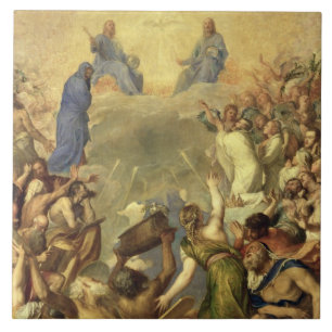 Die heilige Dreiheit, 1553/54 (Öl auf Leinwand) Fliese