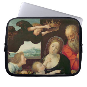 Die heilige Familie, 1522 (Öl auf Platte) Laptopschutzhülle