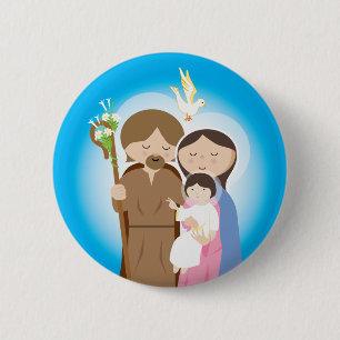 Die heilige Familie Button