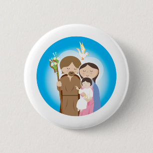 Die heilige Familie Button