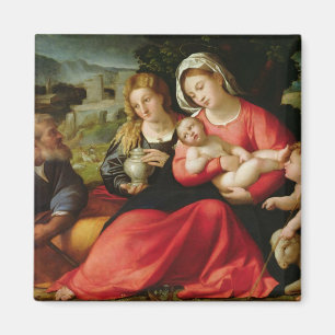 Die heilige Familie, c.1508-12 (Öl auf Leinwand) Magnet