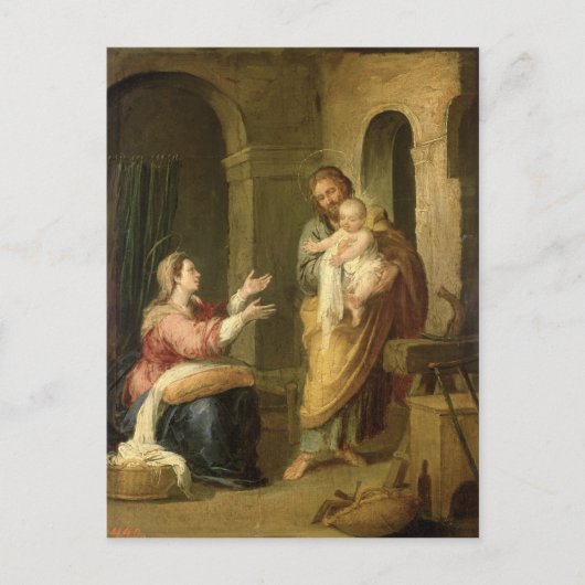 Die Heilige Familie, c.1660-70 Postkarte (Vorderseite)