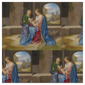 Die heilige Familie durch Giorgione Stoff (Nahaufnahme)