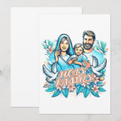 Die heilige Familie Einladung (Vorne/Hinten)