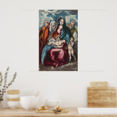 Die Heilige Familie - El Greco, griechisches Kunst Poster (Küche)