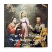 Die heilige Familie Fliese (Vorderseite)