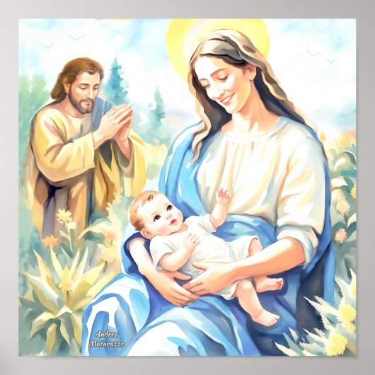 Die Heilige Familie - Geburt Poster (Vorne)
