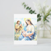 Die Heilige Familie - Geburt Postkarte (Stehend Vorderseite)