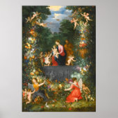 Die heilige Familie, Jan Brueghel Poster (Vorne)