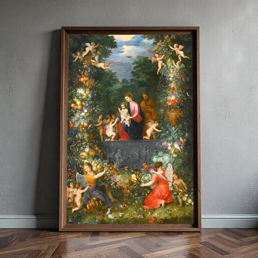 Die heilige Familie, Jan Brueghel Poster