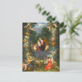 Die heilige Familie, Jan Brueghel Postkarte (Stehend Vorderseite)