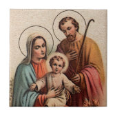 Die heilige Familie - Jesus, Maria und Joseph Fliese (Vorderseite)