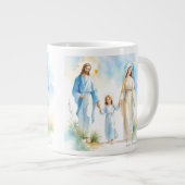 Die heilige Familie Jumbo-Tasse (Vorderseite Rechts)