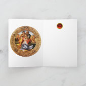 Die heilige Familie Karte (Innenseite)