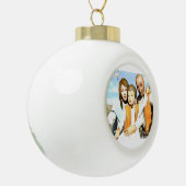 Die heilige Familie Keramik Kugel-Ornament (Links)