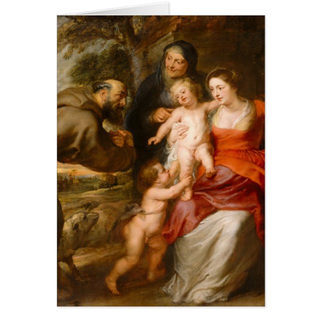 Die heilige Familie mit Heiligen (Vorne)