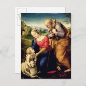 Die heilige Familie mit Lamm, 1507 Postkarte (Vorne/Hinten)