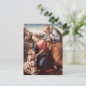 Die heilige Familie mit Lamm Postkarte (Stehend Vorderseite)