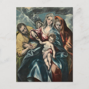 Die Heilige Familie mit Maria Magdalena von El Gre Postkarte