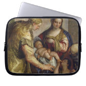 Die heilige Familie mit St. Barbara, c.1550 (Öl Laptopschutzhülle (Vorderseite)