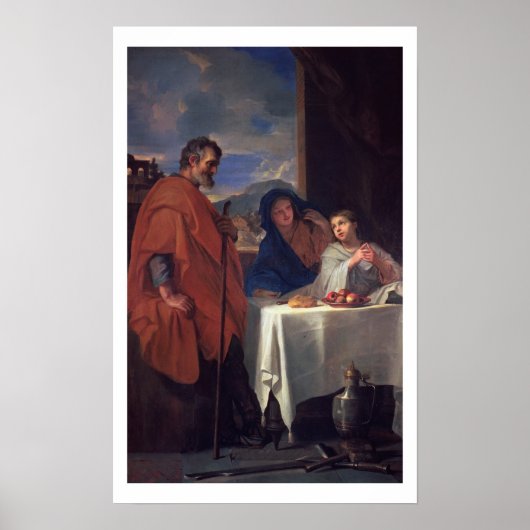 Die Heilige Familie oder die Gnade (Öl auf Leinwan Poster (Vorne)