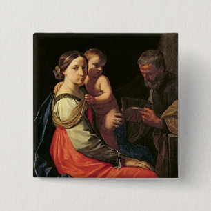 Die heilige Familie (Öl auf Leinwand) 2 Button