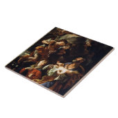 Die heilige Familie (Öl auf Leinwand) Fliese (Seite)