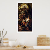 Die Heilige Familie (Öl auf Leinwand) Poster (Küche)