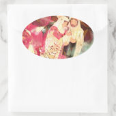 "Die heilige Familie" ~ Ovalaufkleber Ovaler Aufkleber (Tasche)