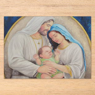 Die Heilige Familie: Porträt der göttlichen Liebe Acryleinladungen