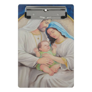 Die Heilige Familie: Porträt der göttlichen Liebe Mini Klemmbrett