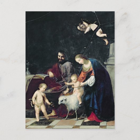 Die heilige Familie Postkarte (Vorderseite)