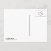 Die heilige Familie Postkarte (Rückseite)