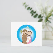 Die heilige Familie Postkarte (Stehend Vorderseite)