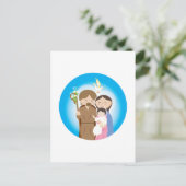 Die heilige Familie Postkarte (Stehend Vorderseite)