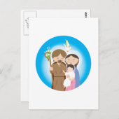 Die heilige Familie Postkarte (Vorne/Hinten)