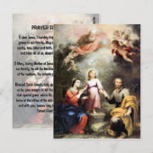 Die heilige Familie Postkarte (Vorne/Hinten)