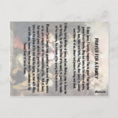 Die heilige Familie Postkarte (Rückseite)