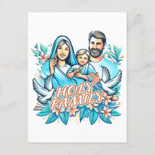 Die heilige Familie Postkarte